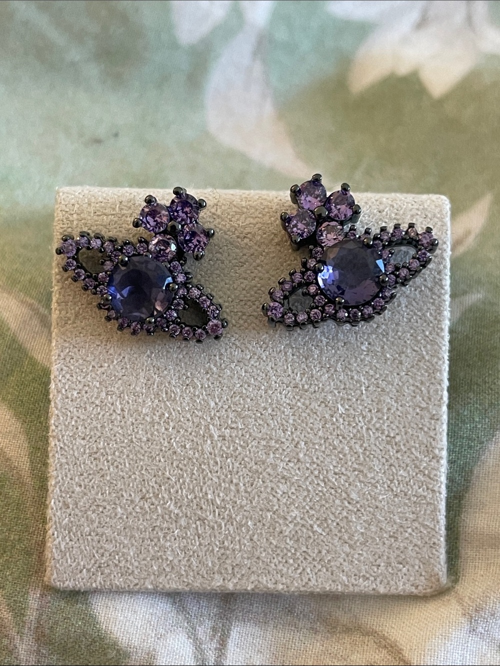 VIVIENNE Westwood Purple Crystal Orb Earrings - Women Jewelry
